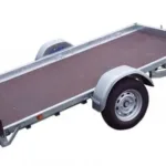 Remorque LIDER ROBUST 1 essieu avec rampe large arrière 1300kg